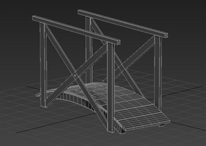 某小拱桥设计3DMAX模型