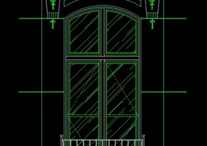 一扇窗子设计CAD立面图