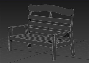 一个靠椅设计3DMAX模型