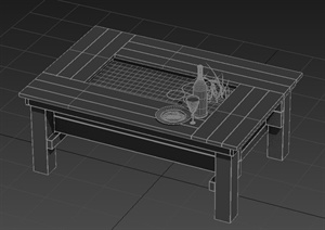 一张桌子设计MAX模型