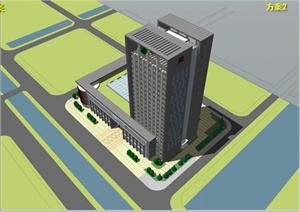 某城市新城区综合体建筑设计ppt方案