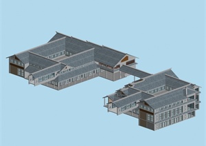 某中式商业楼建筑设计MAX模型