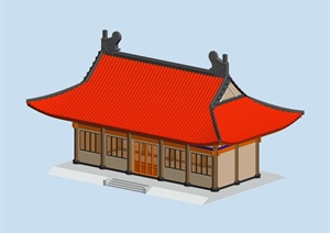 古典中式古建庙宇建筑设计3dmax模型