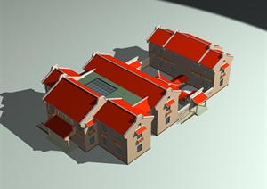 某栋中式建筑设计3DMAX模型