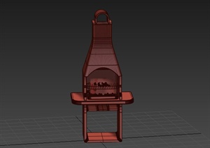 某厨卫设施烧烤炉设计3DMAX模型