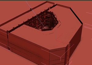 某古典中式办公建筑设计3DMAX模型