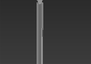 圆柱形灯柱3dmax模型