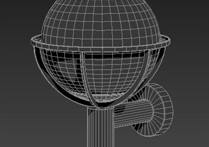 现代风格圆球状壁灯设计3dmax模型