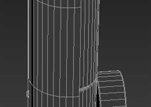 现代风格圆柱形壁灯3dmax模型