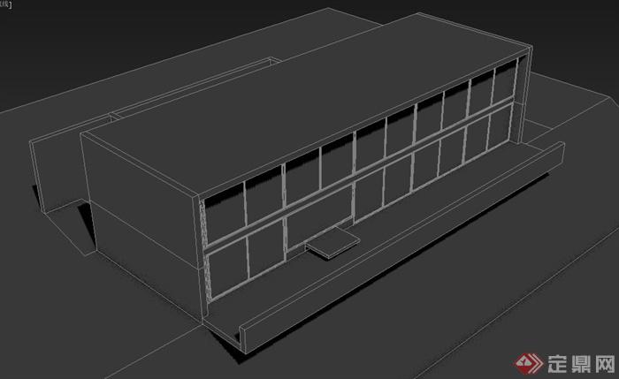 某二层别墅建筑设计3DMAX模型(1)