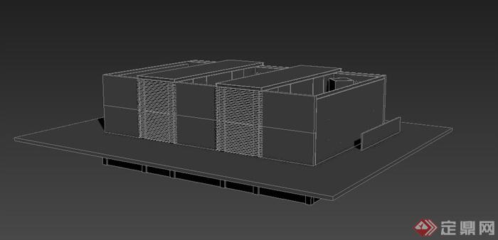 某单层住宅建筑设计3DMAX模型(1)
