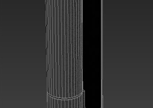 一个圆柱形壁灯设计3DMAX模型