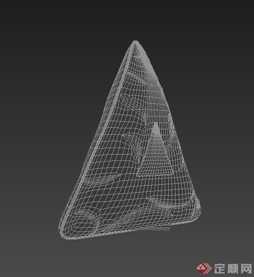 一个三角形靠垫设计MAX模型(1)