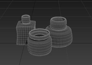 三个罐子设计MAX模型