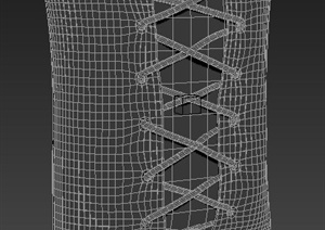 室内装饰系绳抱枕3dmax模型