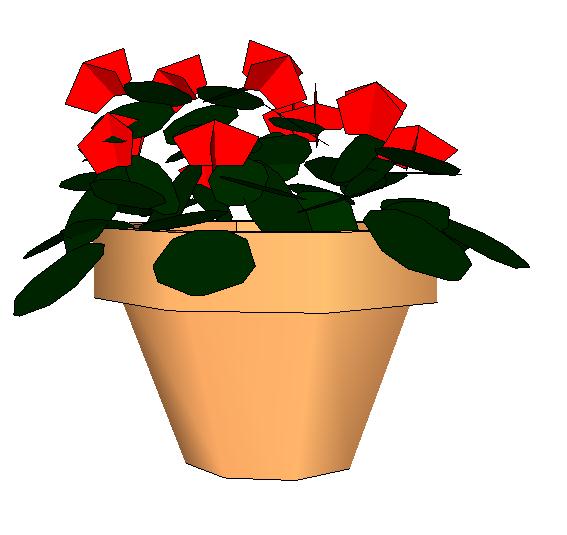 30款素材花卉植物设计SU模型(1)