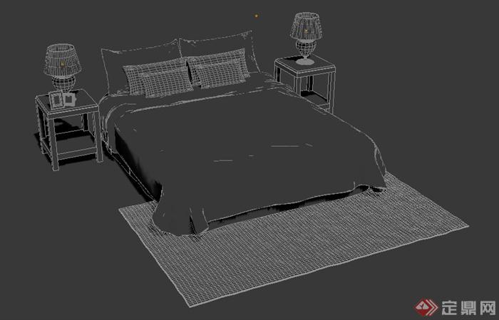 一张床设计3dmax模型