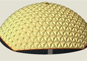 某建筑屋顶设计SU(草图大师)模型