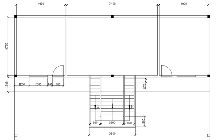 现代中式风格小木屋建筑设计su模型