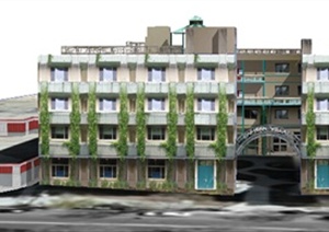 现代城市多层住宅区建筑设计SU(草图大师)模型