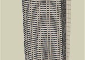 某栋超高层建筑设计SU(草图大师)模型