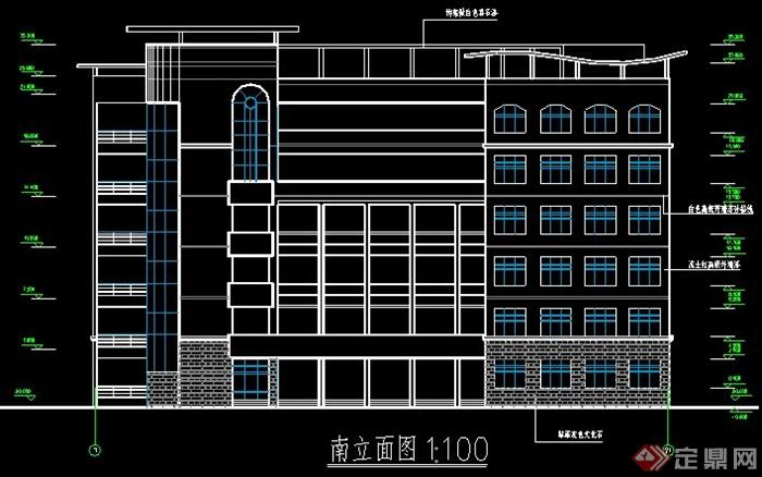 某中学高中教学楼建筑方案图(1)