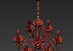 一盏烛台形灯具设计3DMAX模型