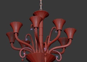 现代室内装饰吊灯3dmax模型