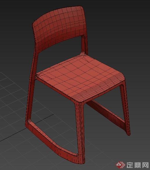 室内现代单人椅子设计3DS模型(2)