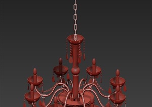 一盏烛光吊灯设计MAX模型
