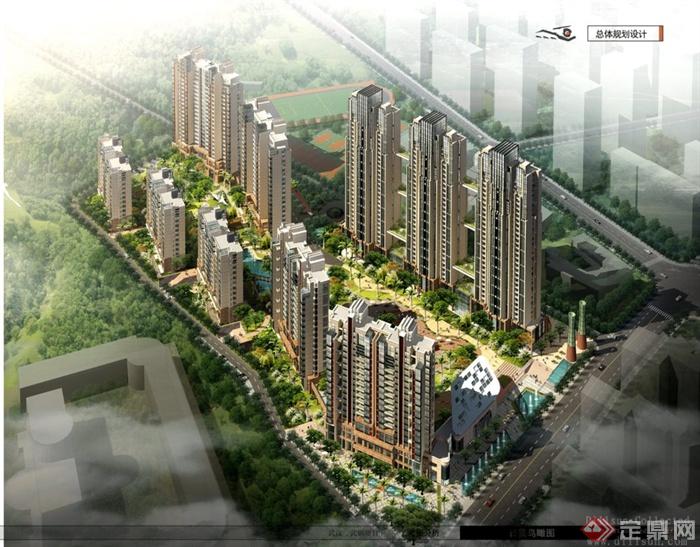 武汉某居住区建筑景观规划设计方案文本(1)