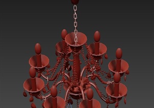 室内水景吊灯设计3DMAX模型