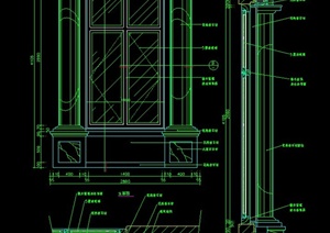 现代风格窗台设计CAD施工图