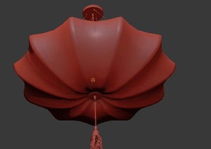 室内装饰现代伞式吊灯3dmax模型