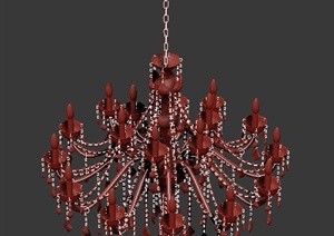 一盏双层吊灯设计3DMAX模型