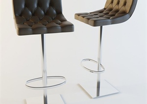 现代风格吧台椅子3dmax模型