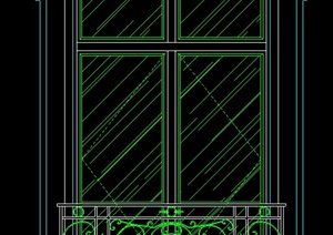 欧式窗户设计CAD立面图