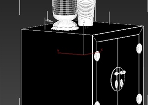 古典中式床头柜子3DMAX单体模型