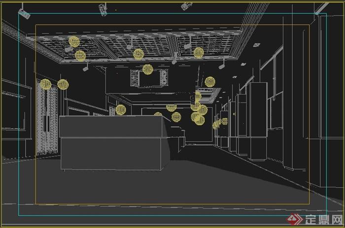 某展厅室内设计3DMAX模型（含效果图）(2)