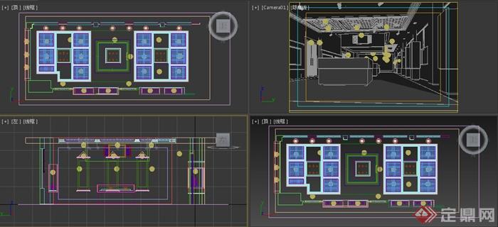 某展厅室内设计3DMAX模型（含效果图）(3)