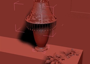 一盏青花瓷台灯设计3DMAX模型