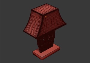 某古典中式台灯设计3DMAX模型