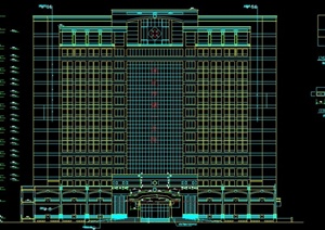某现代风格高层医院建筑设计方案图