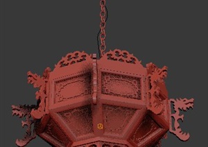 中式古典吊灯3dmax模型
