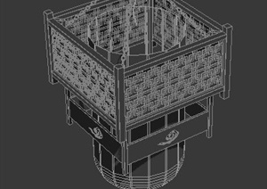 中式古典宫廷吊灯3dmax模型