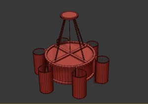 某古典中式大吊灯设计3DMAX模型