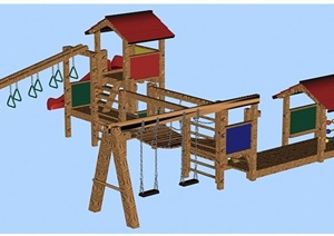 多款现代风格儿童游乐设施3dmax模型（含效果图）