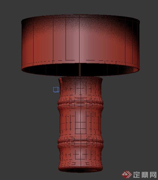 一个中式竹韵台灯设计3DMAX模型(1)