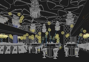 现代风格酒吧室内设计3DMAX模型