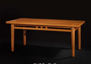 某东南亚风格木质餐桌3DMAX模型